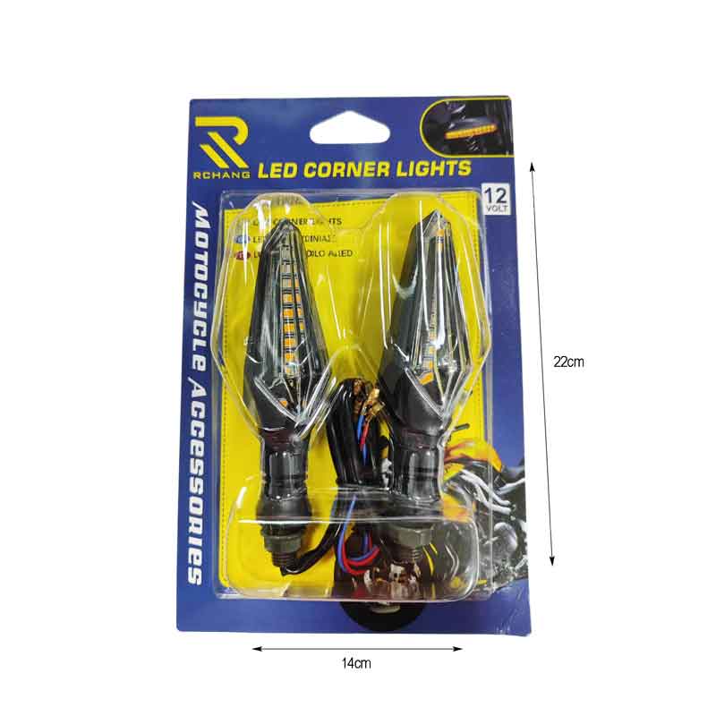 Rchang Φλας Μηχανής Πορτοκαλί σετ 2τμχ - Motorcycle Led Corner Lights