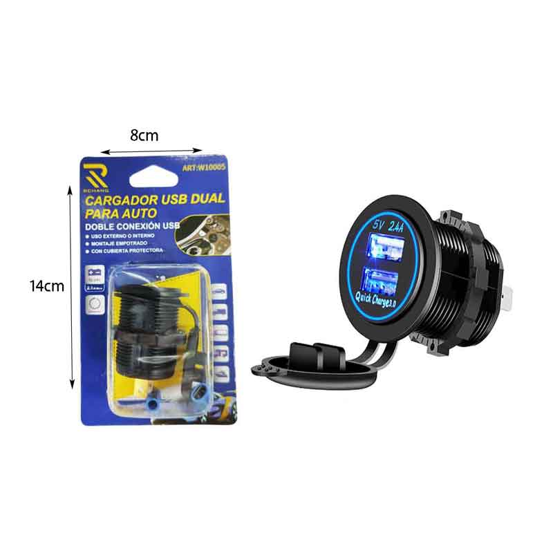 Rchang Διπλή υποδοχή USB για το Αυτοκίνητο W10005 - Cargador USB Dual