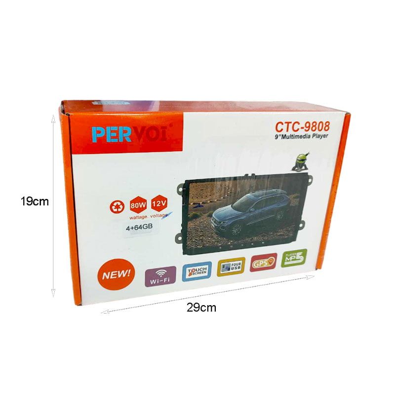 PerVoi οθόνη αυτοκινήτου για VW 9" αφής CTC-9808 - Car Multimedia Player