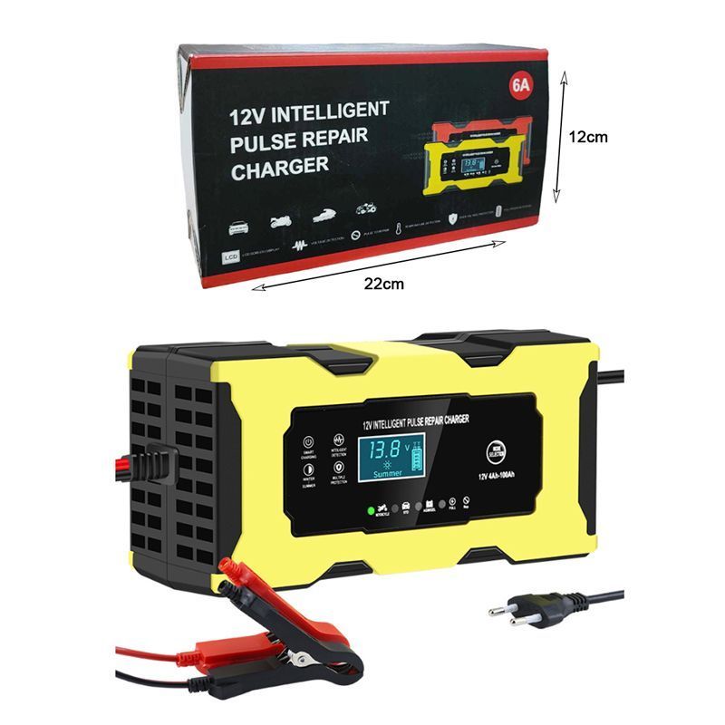 Φορτιστής Μπαταρίας Αυτοκινήτου 4Ah-100Ah 12V 6A - Intelligent Pulse Repair Charger XJB-139-02-1206