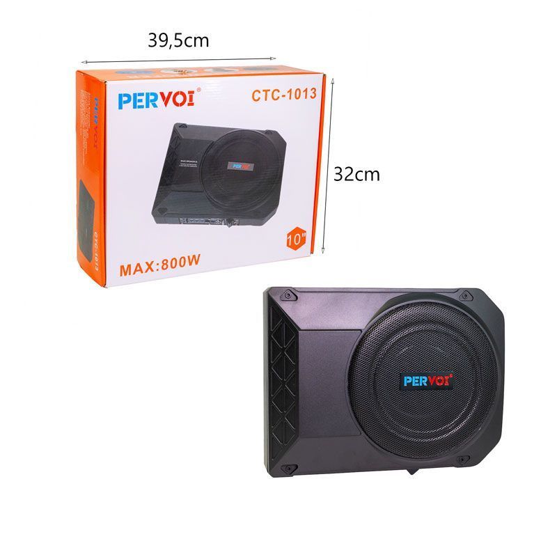 Pervoi Αυτοενισχυόμενο Subwoofer Αυτοκινήτου 10” CTC-1013