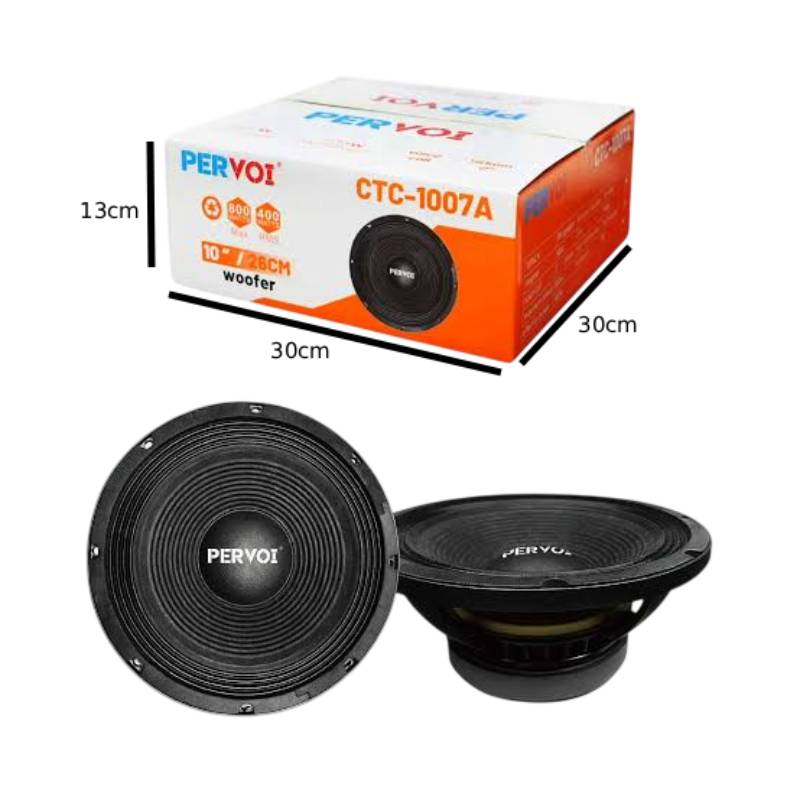 PerVoi Ηχείο Subwoofer Αυτοκινήτου 10" 800W CTC-1007A - Subwoofer Speaker