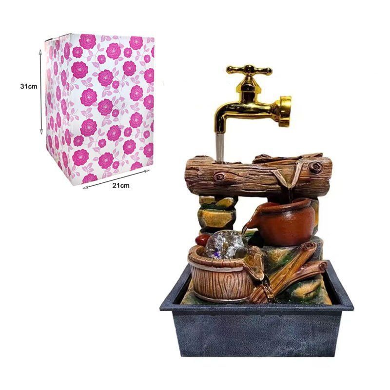 Διακοσμητικό Συντριβάνι Feng Shui - Resin craft bonsai running water ornament