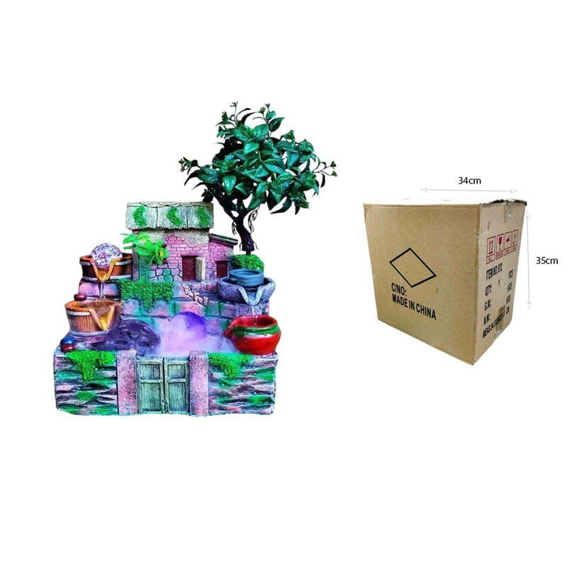 Διακοσμητικό Συντριβάνι Feng Shui - Resin craft bonsai running water ornament