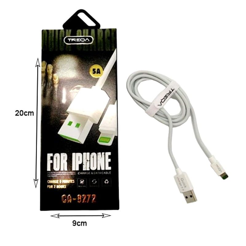 Treqa Καλώδιο Φόρτισης Iphone Ios 5Α Ca-8272 - Charge & Data Cable For Ios