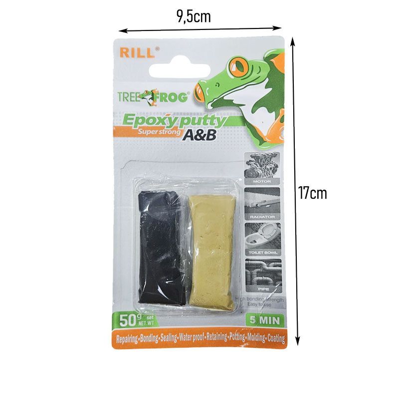 Σετ 2 Αδιάβροχες Εποξικές Κόλλες 50gr A&B - Set of 2 Waterproof Epoxy Putties