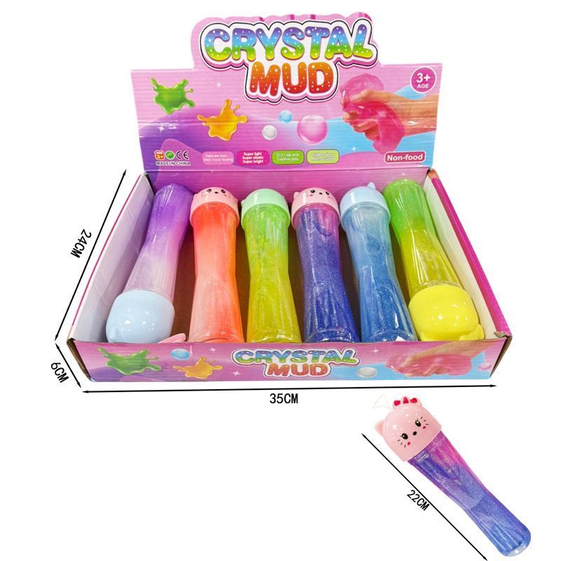 Παιχνίδι χλαπάτσα 6 τμχ - Crystal Mud 6pcs