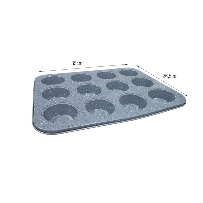 Φόρμα Αντικολλητική για 12 Muffins/Cupcakes - Non-Stick 12-Cup Muffin/Cupcake Pan