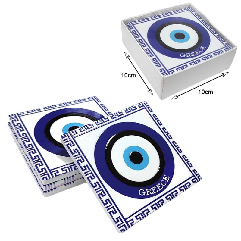 Σετ σουβέρ Greece 4τμχ - Coaster set 4pcs