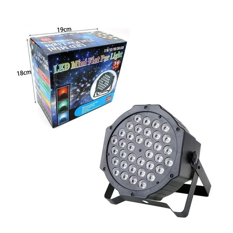 Φωτορυθμικό 36 LED - Mini flat par light stage