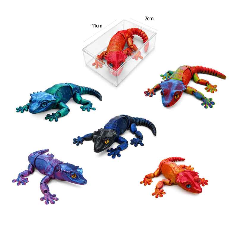 Εύκαμπτη Σαύρα 3D Printed με Κινούμενες Αρθρώσεις - Flexible 3D Printed Articulated Lizard Toy