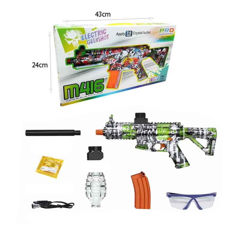 Πιστόλι όπλο νερού με μπαλάκια νερού M416 – Electric Gel Ball Blaster Gun Series