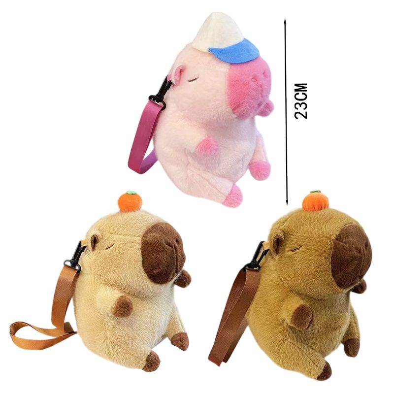 Τσάντα Λούτρινο Καπιμπάρα - Stuffed Capybara Bag