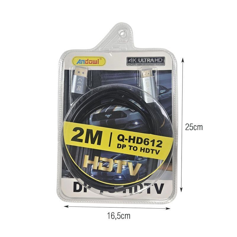 Andowl Καλώδιο Αντάπτορας DP σε HDMI Q-HD612 - DP to HDMI Cable Adapter