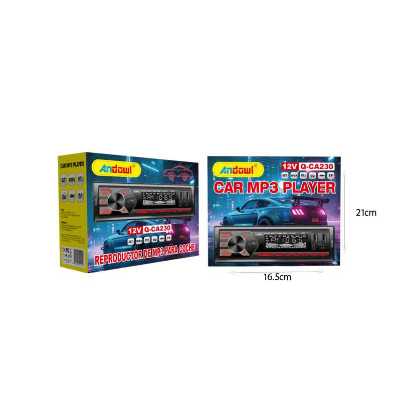 Andowl Ράδιο Αυτοκινήτου MP3 Player 12V 4x50W Q-CA230- Car MP3 Player 12V 4x50W