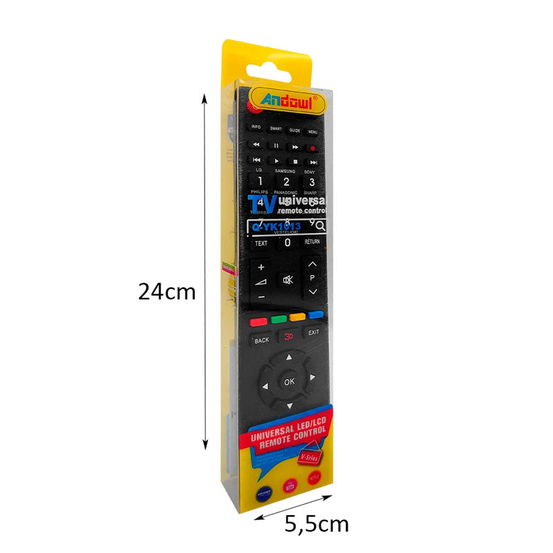 Andowl Τηλεχειριστήριο Τηλεόρασης Universal για LED LCD TV Q-YK1013 - Universal Remote Control for LED LCD TV