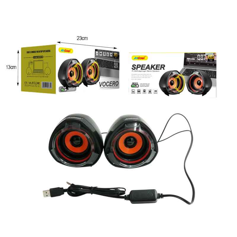 Andowl Ηχεία Υπολογιστή 2.0 Q87 - Speaker PC Multi-diaphragm Stereo