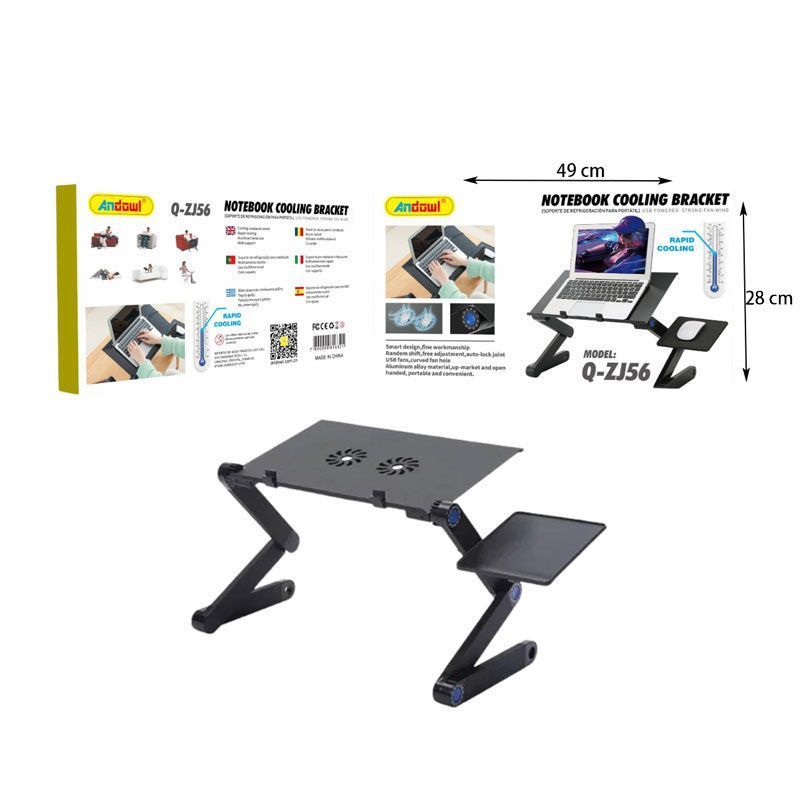 Andowl Q-ZJ56 Βάση για Laptop Με Ανεμιστηρα - Notebook Cooling Bracket