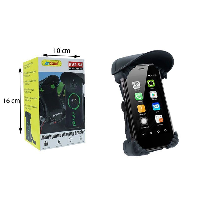 Andowl Βάση ασύρματης φόρτισης τηλεφώνου Motorbike Q-SJ52 - Mobile phone charging bracket