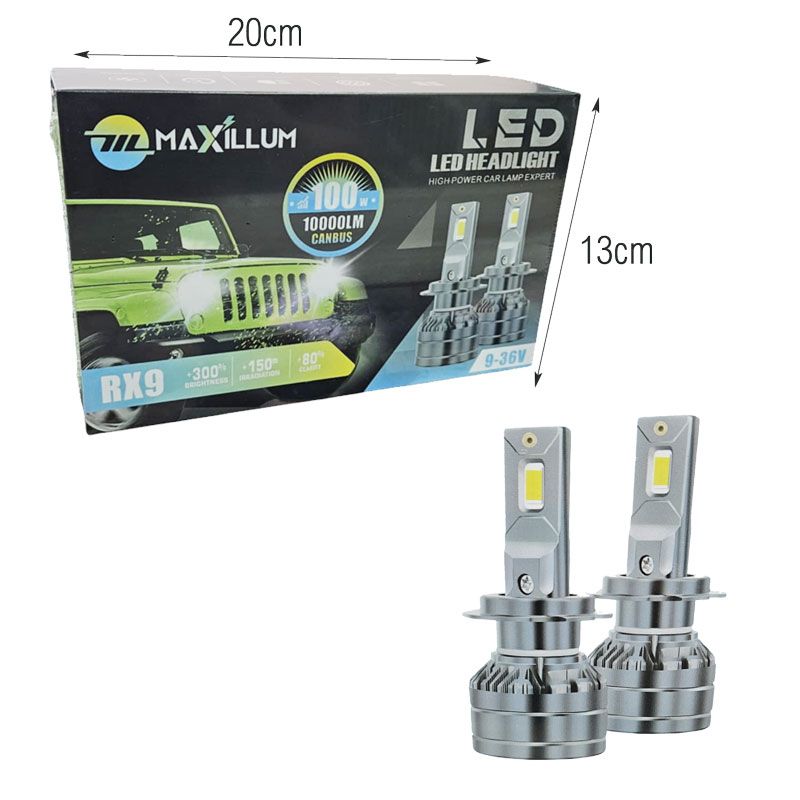 Λάμπες Αυτοκινήτου LED Canbus RX9 10000LM 9-36V H7 - LED Headlight Bulbs
