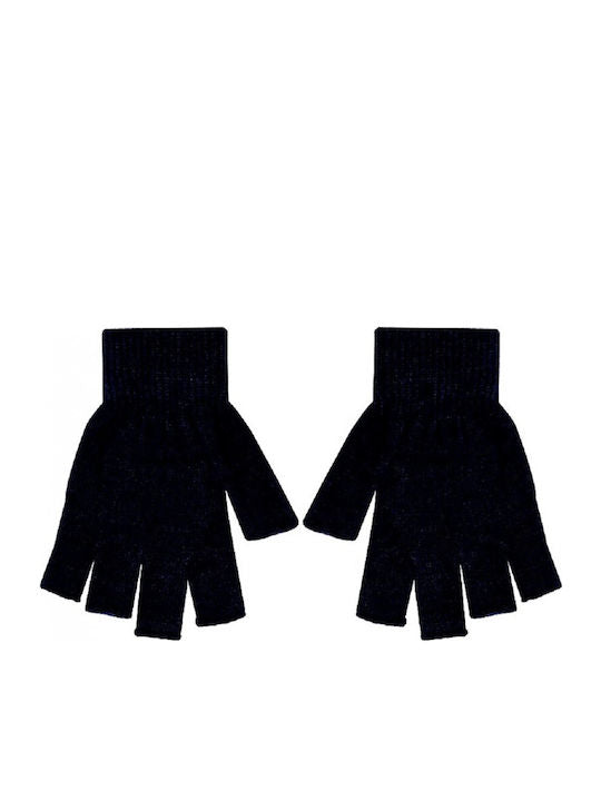 Men's Gloves with Cut Fingers Black