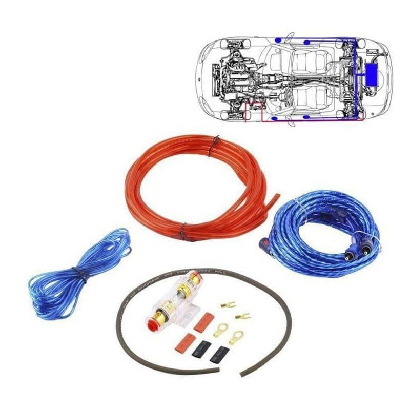XIANPING Καλώδιο Ενισχυτή Αυτοκινήτου 1500w MJ-8 - Amplifier instalation kit