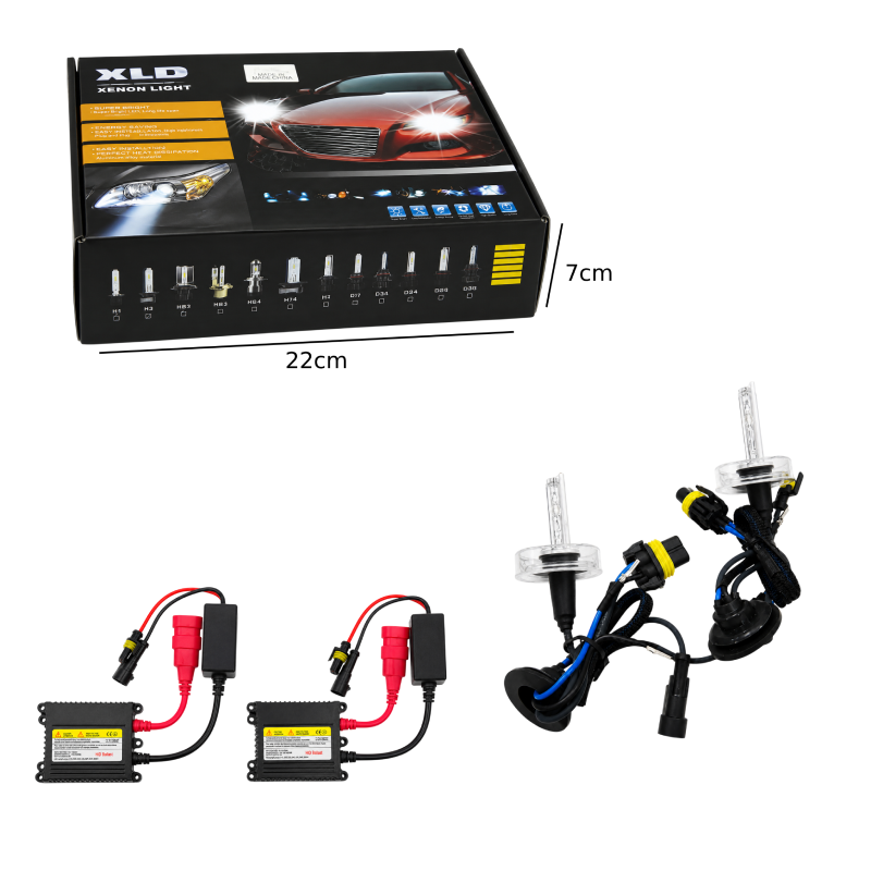 HID Κιτ Xenon HID 9006 6000K με Ballast 35W - 9006 6000K HID Xenon Kit with 35W Ballast