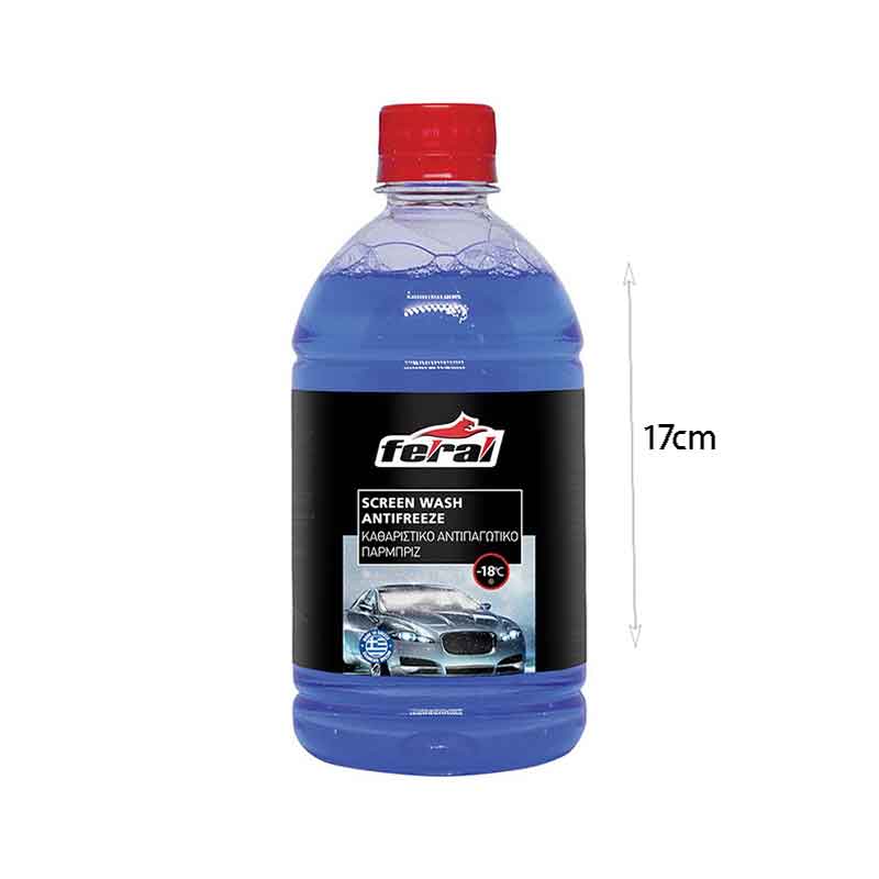 Feral Καθαριστικό Και Αντιπαγωτικό Παρμπρίζ -18°C 500ml- Screen Wash Antifreeze