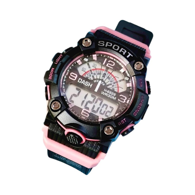 Ψηφιακό ρολόι χειρός - D6826 - Dash - 115166 - Pink
