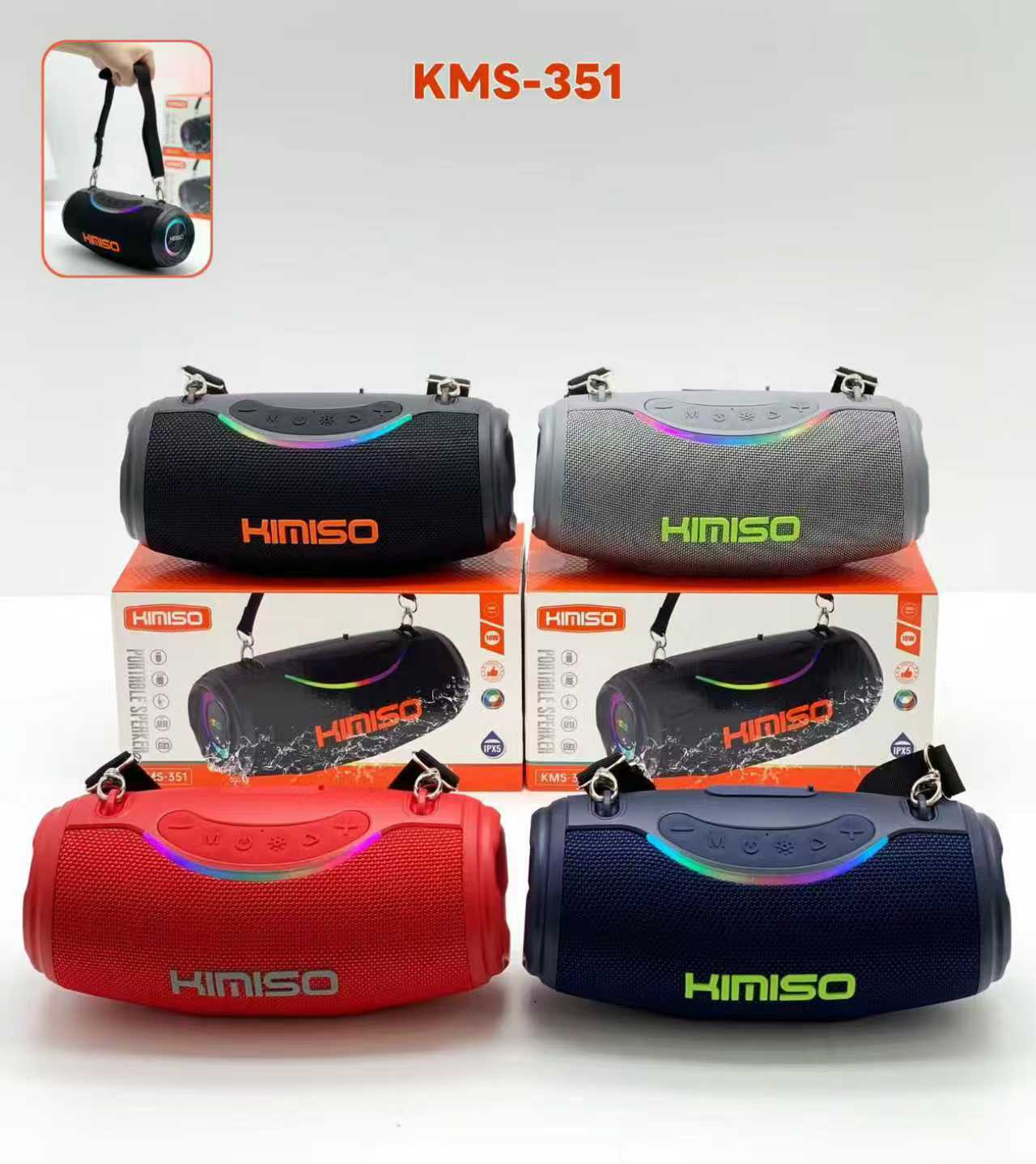Ασύρματο ηχείο Bluetooth - KMS-351 - 233513 - Black