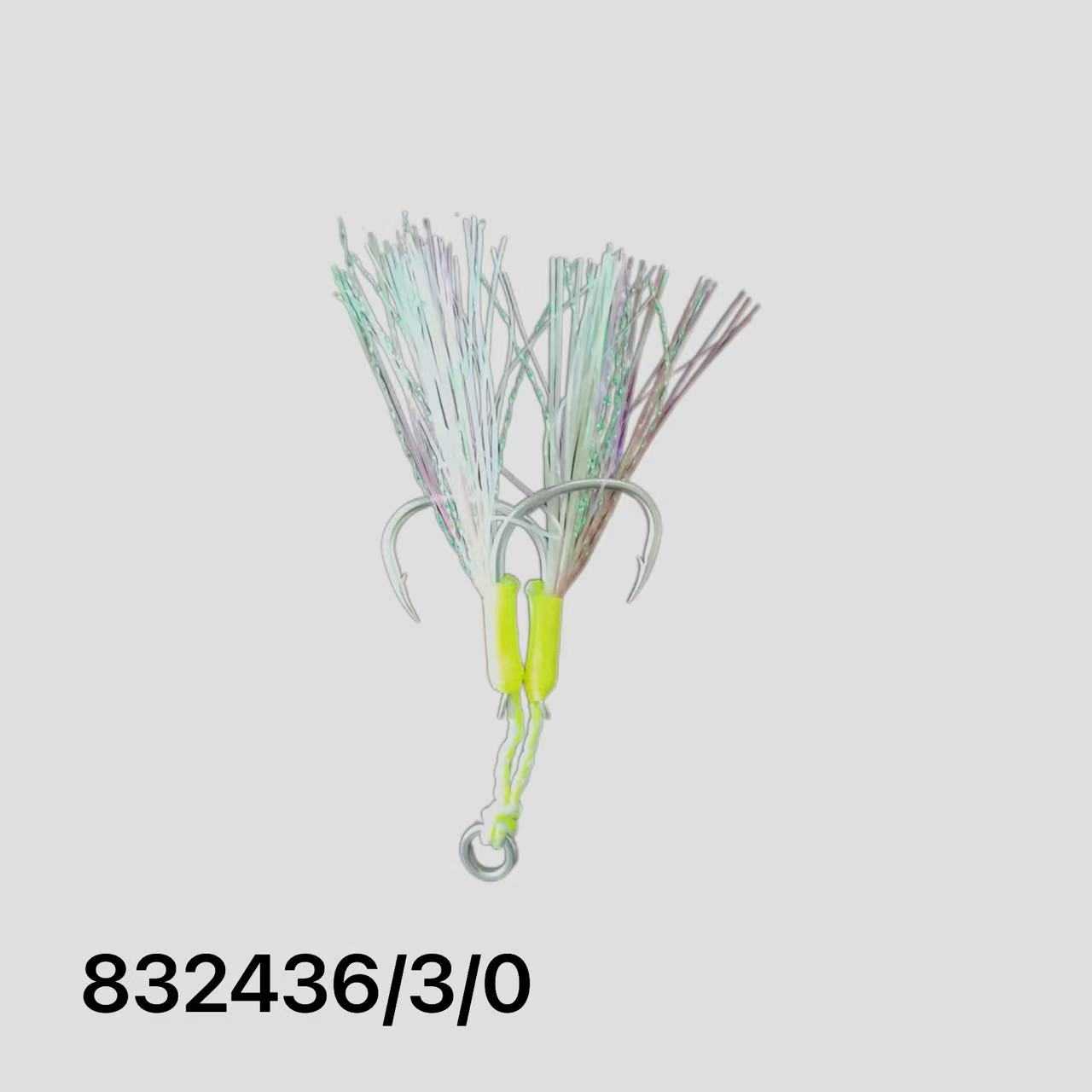 Αγκίστρι διπλό με νήμα - Assist Hooks - 3/0 - 832436