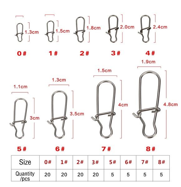 Σετ παραμάνες ψαρέματος σε θήκη - 100pcs - 831810