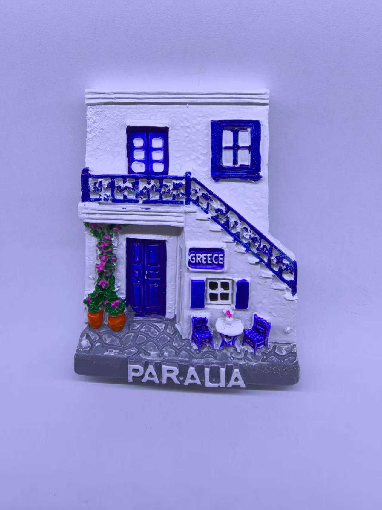 Τουριστικό μαγνητάκι Souvenir - Σετ 12pcs - Paralia - 678429