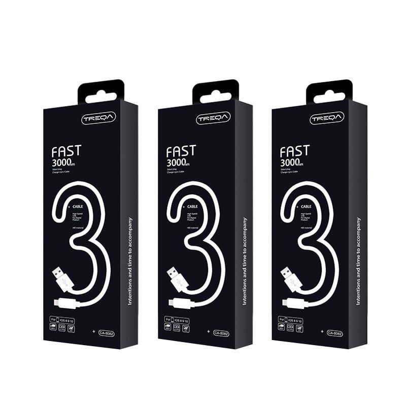 Treqa Καλώδιο USB σε lightning IOS 3m CA-8082 – USB-C to lightning cable