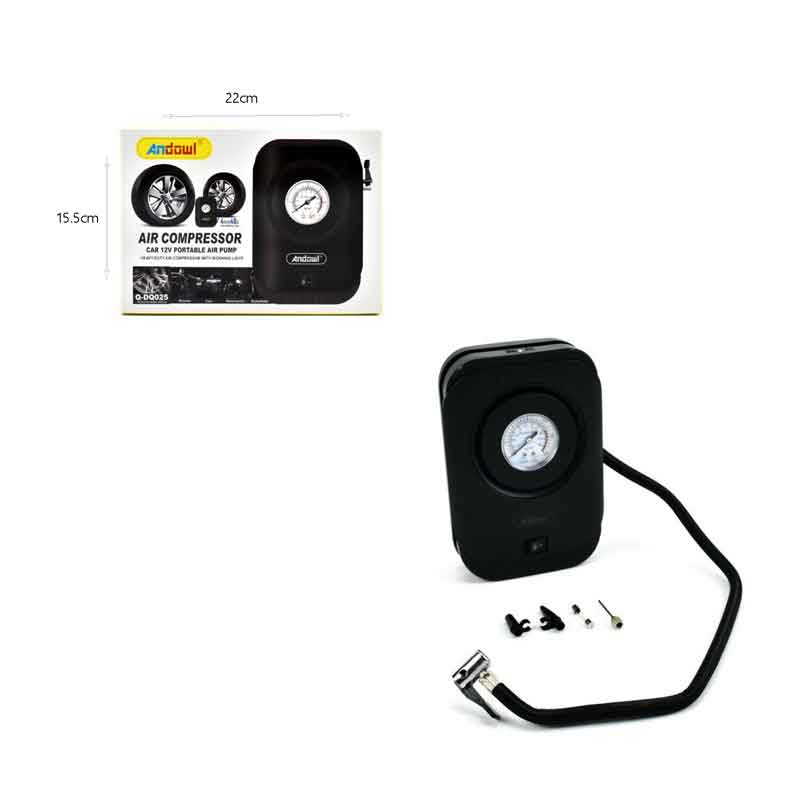 Andowl Κομπρεσέρ Αέρος Αυτοκινήτου 120W 12V με Μανόμετρο Q-DQ025 - Air Compressor