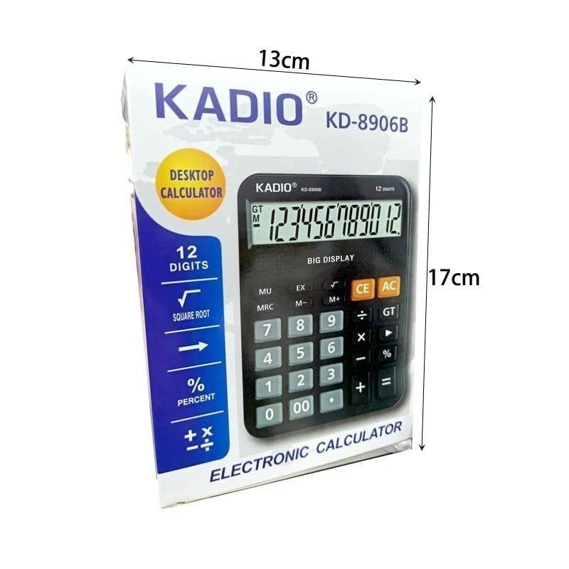 Kadio Αριθμομηχανή - Κομπιουτεράκι - Calculator KD-8906B