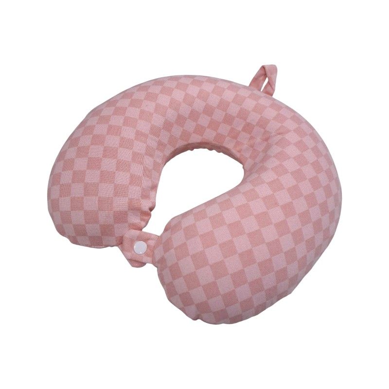 Μαξιλάρι αυχένα ταξιδίου - Memory Foam - 718875 - Pink