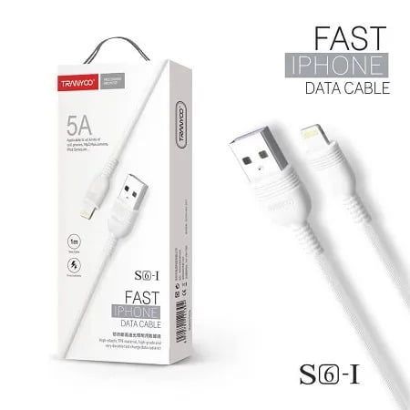 TRANYOO Καλώδιο δεδομένων lighting 5A 1m S6-I - Fast charger cable