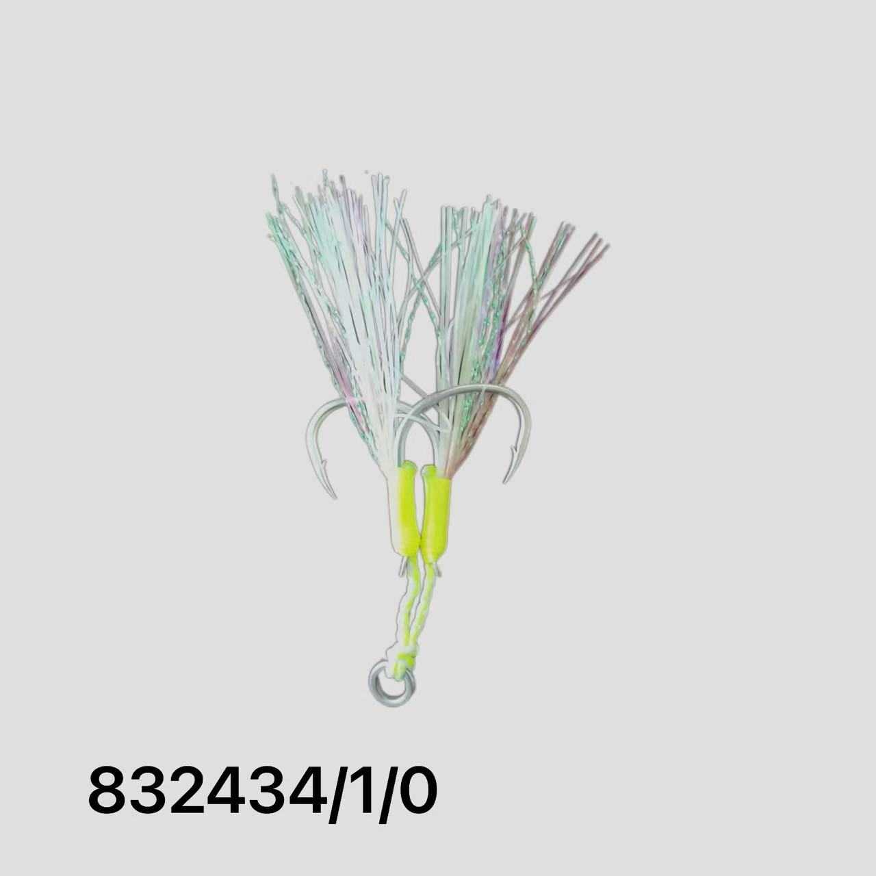 Αγκίστρι διπλό με νήμα - Assist Hooks - 1/0 - 832434