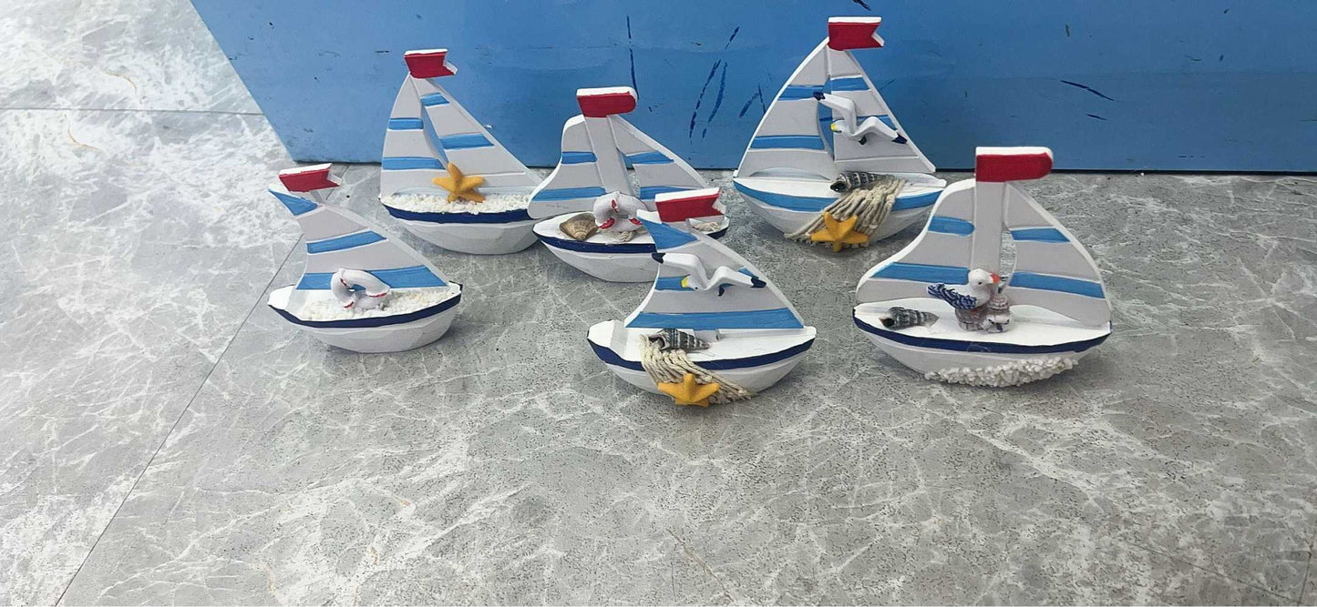 Διακοσμητικό Souvenir Καραβάκι - Σετ 8 τεμάχια - L2024-23 - 125569