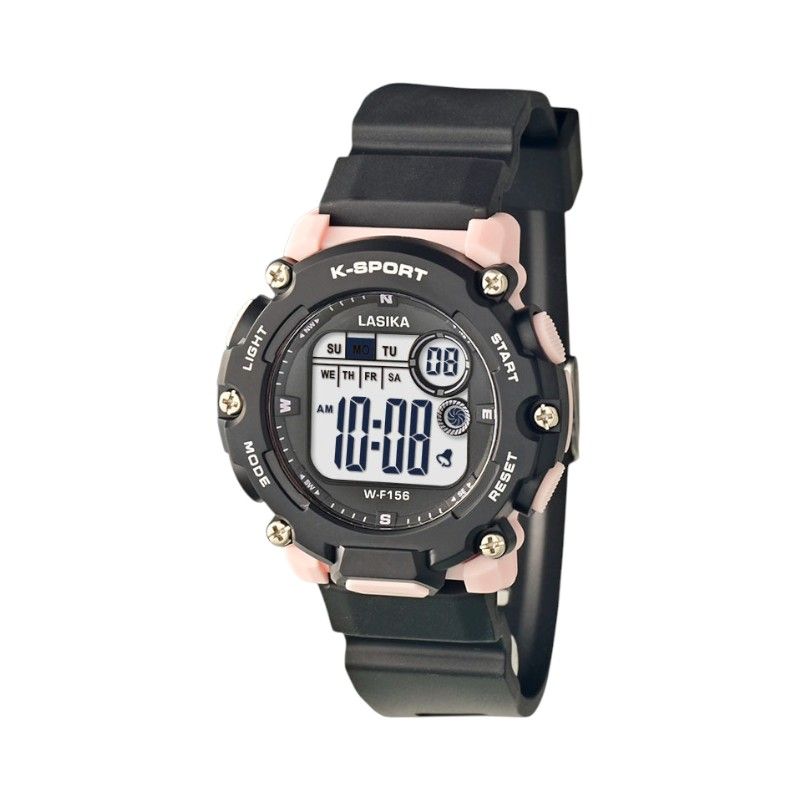 Ψηφιακό ρολόι χειρός - WF156 - Lasika - 115143 - Black/Pink