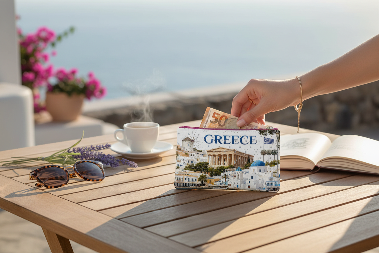 Πορτοφόλι Souvenir μπρελόκ - Σετ 10pcs - PVC - Greece - 16*10cm - 871718