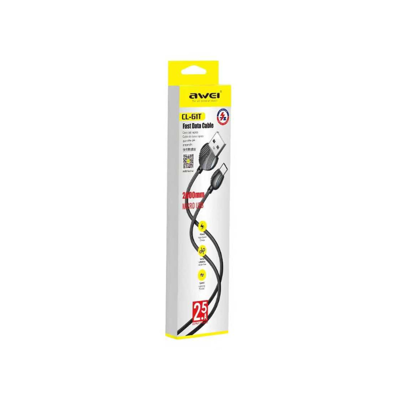 Καλώδιο φόρτισης & data - Micro USB - CL-61M - 1m - AWEI - 887851