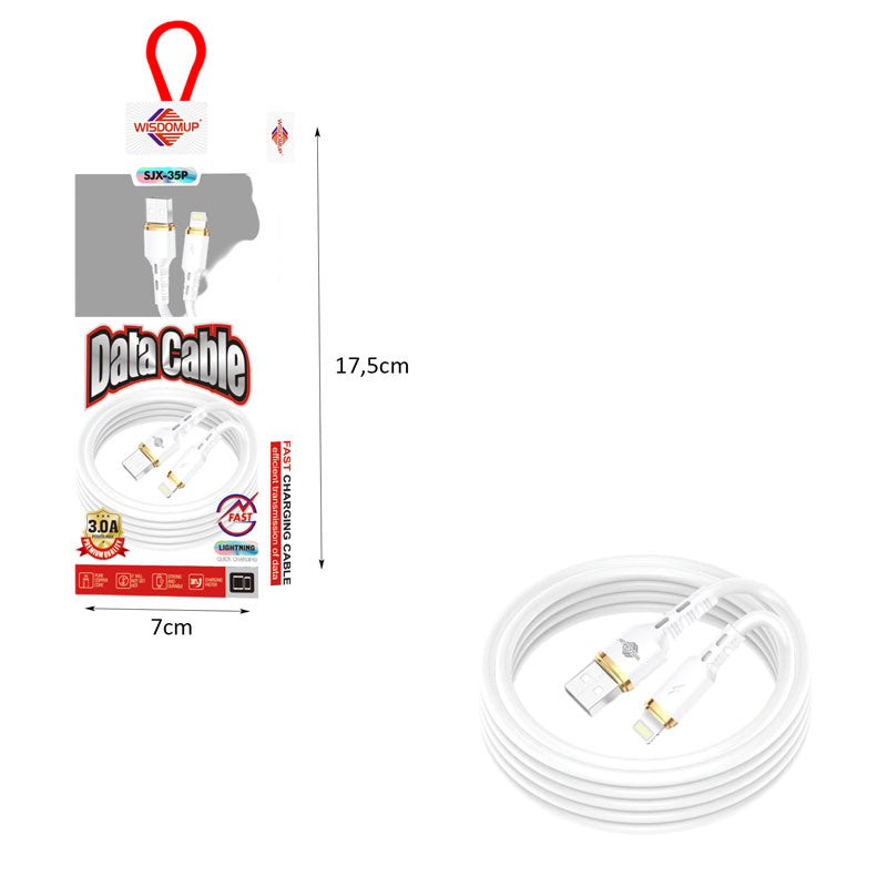 Wisdomup Καλώδιο USB σε Lightning για Φόρτιση και Μεταφορά Δεδομένων SJX-35P – USB to Lightning Charging and Data Cable