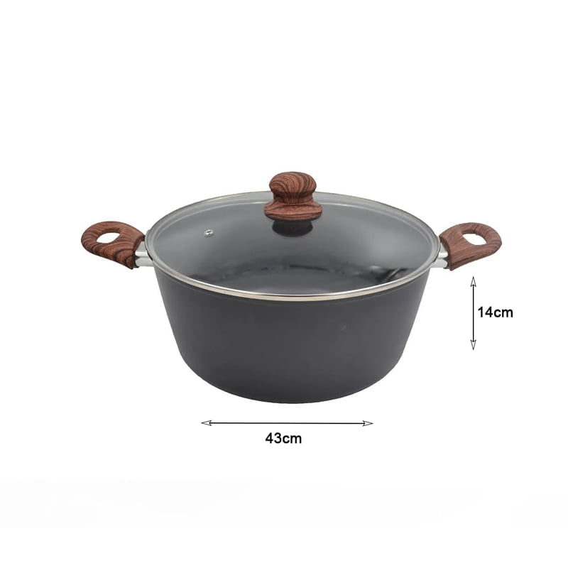 Sidirela Madera Αντικολλητική Κατσαρόλα 28cm E-3971 - Non-stick Casserole