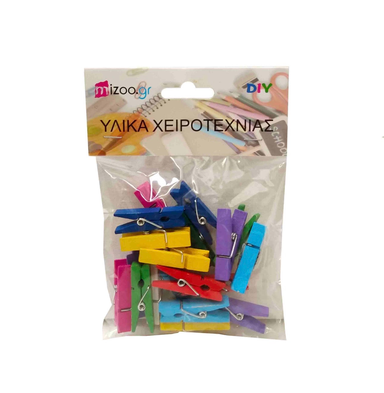 ΜΑΝΤΑΛΑΚΙΑ ΞΥΛΙΝΑ 20ΤΜΧ Χρωματιστά