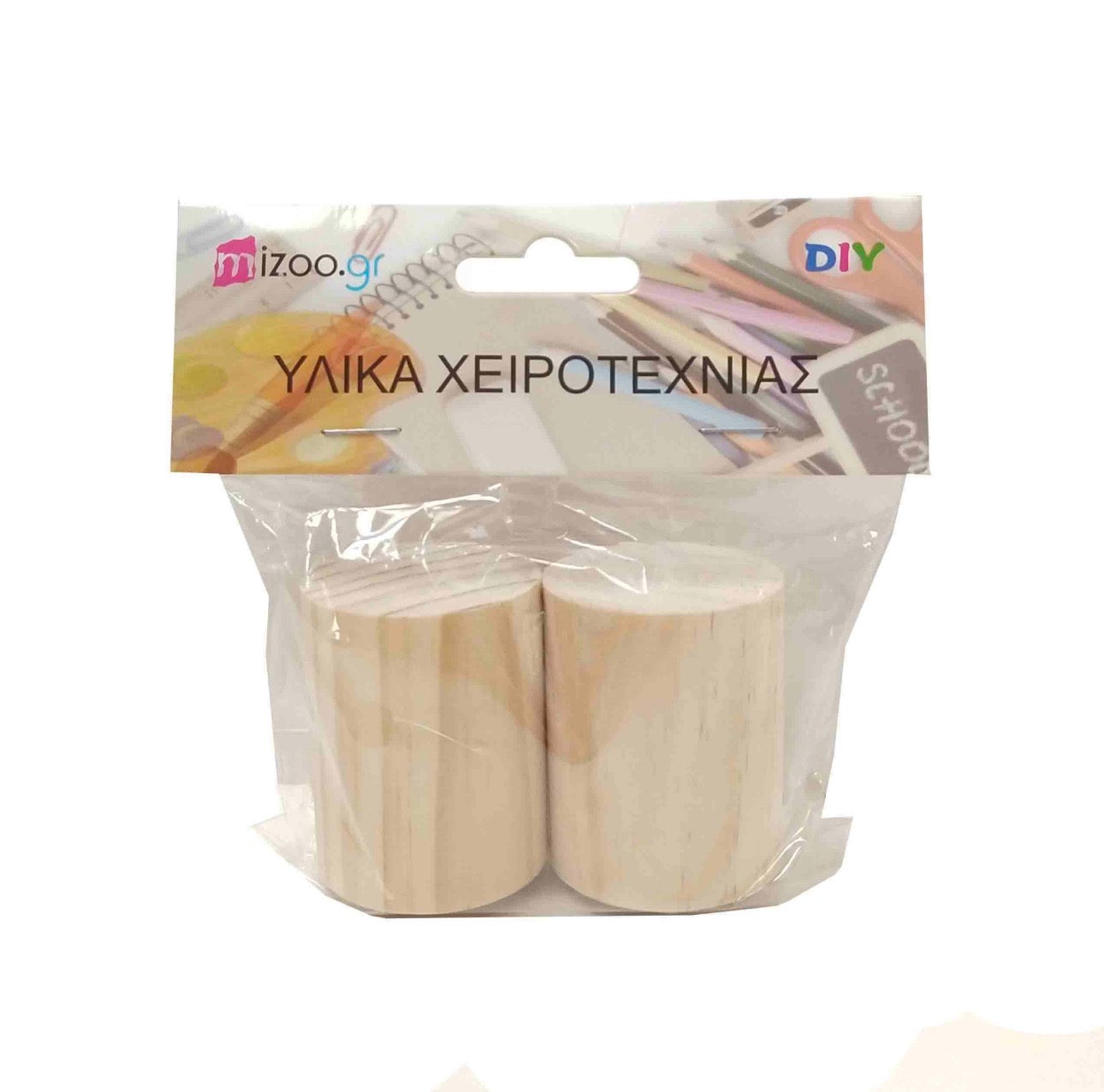 ΞΥΛΙΝΟΙ ΚΥΛΙΝΔΡΟΙ 2ΤΜΧ 5Χ4CM Καφέ