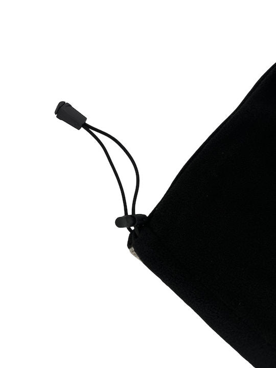 Περιλαίμιο Αναβάτη Μοτοσυκλέτας Fleece Μαύρο