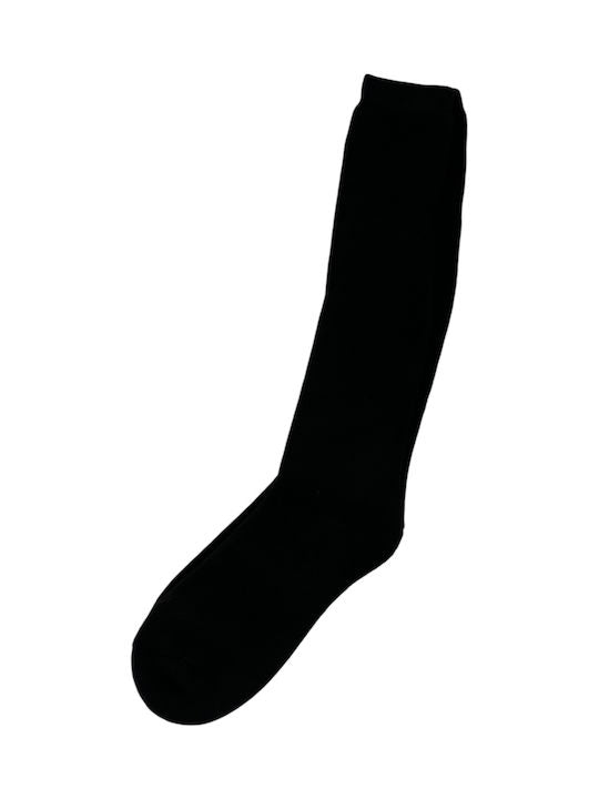 Meidam Men's Solid Color Socks Black