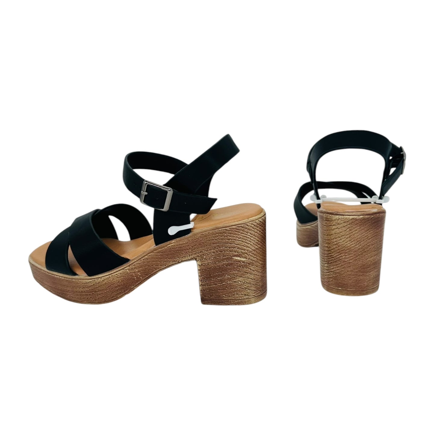 Angel Shopping Women's Block Heel Sandals Black